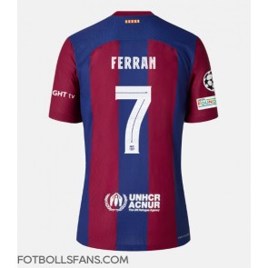 Barcelona Ferran Torres #7 Replika Hemmatröja 2023-24 Kortärmad